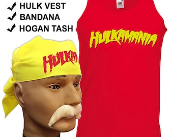 Hulk Hogan Hulkamania fancy dress wcw wwf 80s 90s fancy dress wrestlemania nwo costume