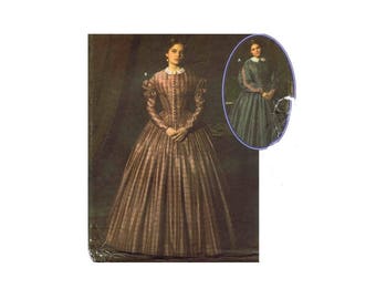 Simplicity 4400 Civil War Dress Costume Martha McCain Fashion Historian Sewing Pattern Size 8 - 10 - 12 - 14 UNCUT