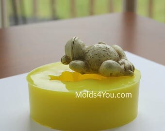 Silicone Frog Mold Frog Soap Mold Wax Candle Mold Polymer Clay Resin Molds Fondant Baking Frog Mold