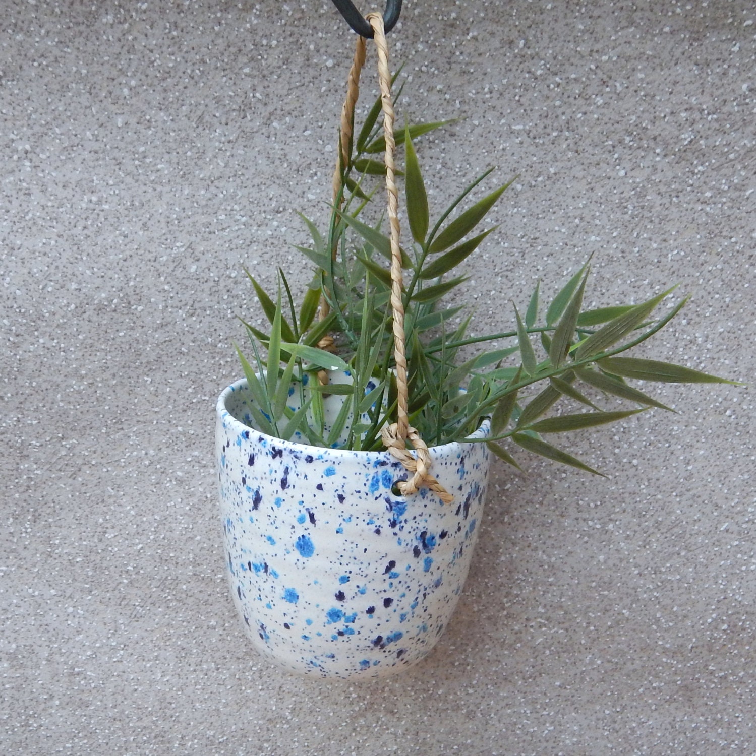 Hanging Herb Planter Hand Thrown Pottery Ceramic Handmade   Il Fullxfull.1149399183 30s8 