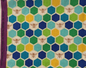 Etsuko Furuya Bees Echino Fabrics FQ or more