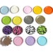 Flattened 1" Bottle caps Double sided - Set of 10, 25 or 50- CLEARANCE - Please read entire description - Wholesale bottle caps