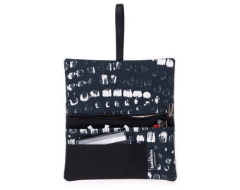 Rolling tobacco case - Tobacco holder pouch - Smoking wallet organizer