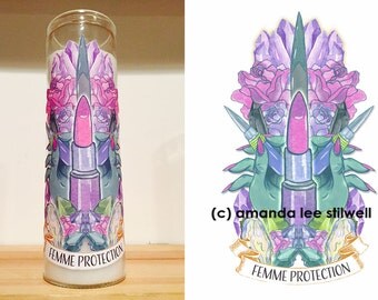 FEMME PROTECTION Spell Candle - Magic Spell
