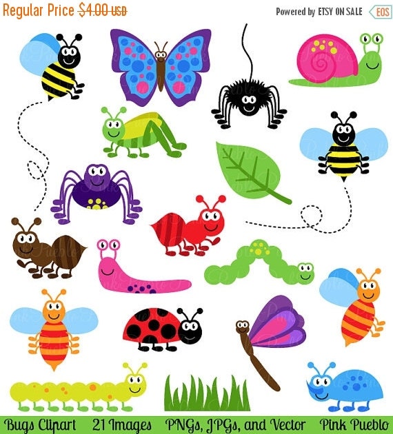 Clip Art Bug Clipart bug clipart etsy bugs clip art insects vectors commercial and personal