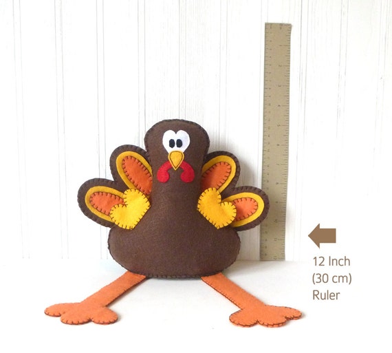 Turkey Sewing Pattern Felt Turkey Stuffed Animal Pattern