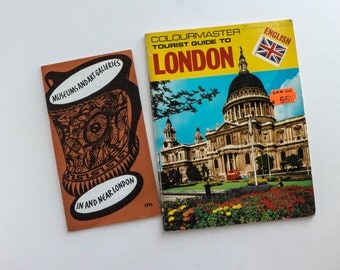 Vintage London Tourist Guide Colourmaster Travel England Souvenir Book Pamphlet Photos Museum