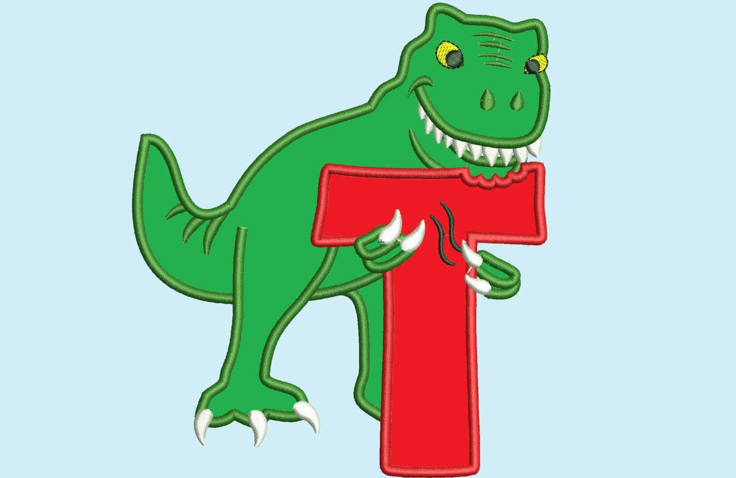 T-rex dinosaur Birthday Letter Custom Letter only one any