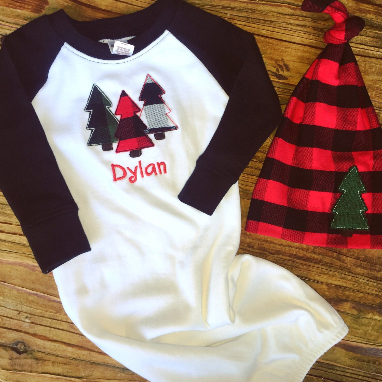 Newborn Gown Christmas Gown Christmas Gown Personalized