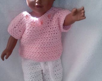 18" Doll crocheted short set