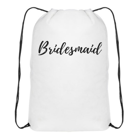 Items similar to BRIDESMAID Drawstring Party Bag Bachelorette Party