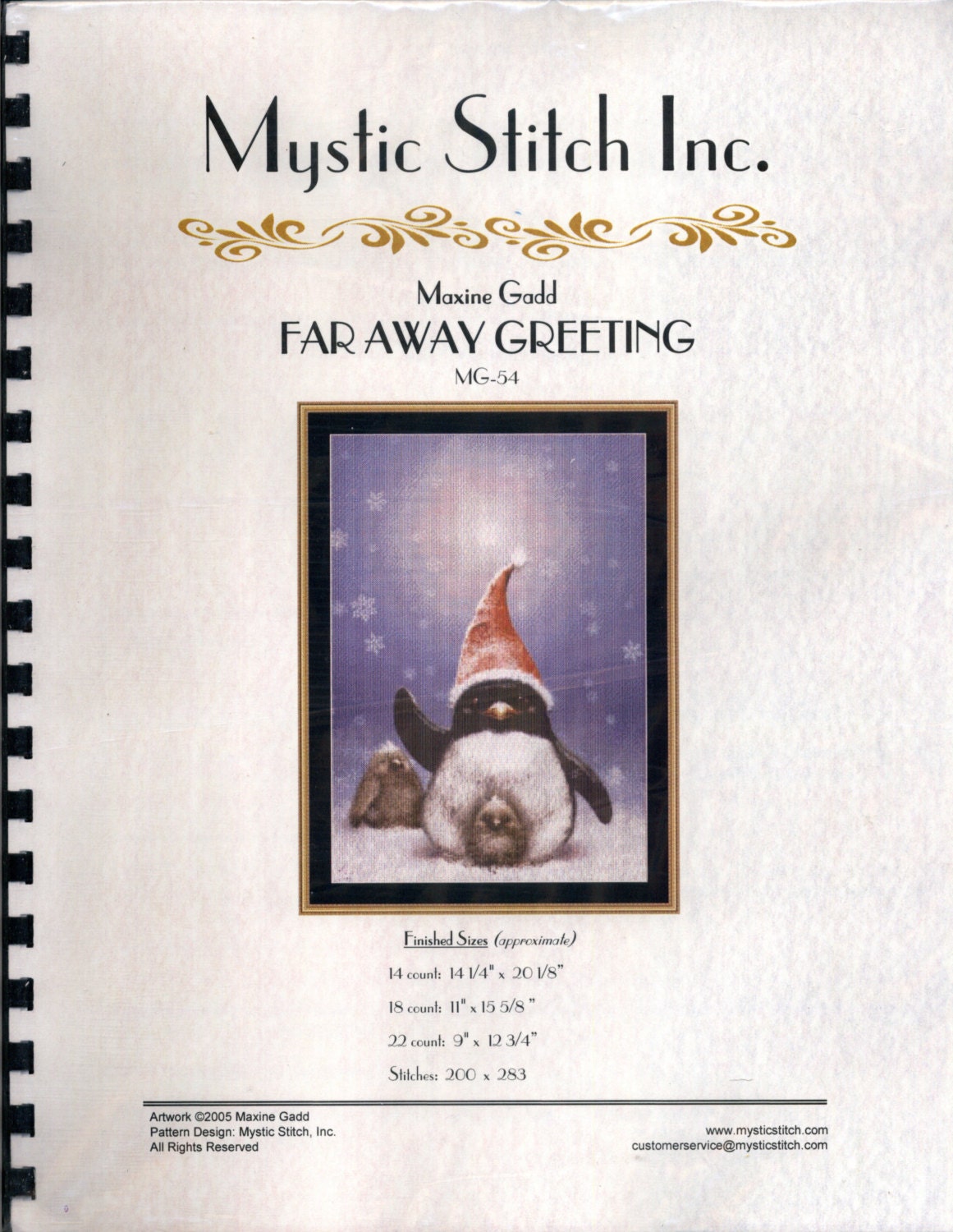 Mystic Stitch: Far Away Greeting a Maxine Gadd Cross Stitch