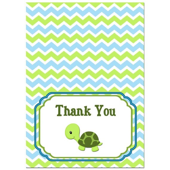 50 OFF SALE Turtle Folded Note Card Thank You Notes Printable One 50-off-sale-turtle-folded-note-card-thank-you-notes-printable-one