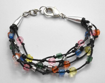 Multicolored bead bracelet