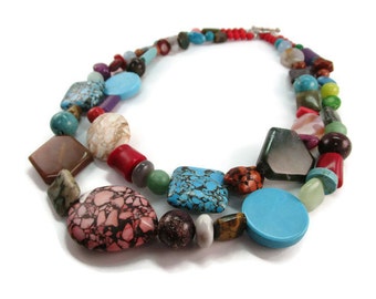 Chunky Stone Statement Necklace