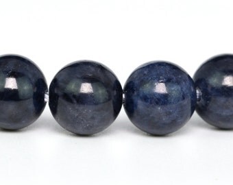 4MM Sapphire Beads Grade AAA Genuine Natural Gemstone Round Shape Loose Beads 4" BULK LOT 1,3,5,10 and 50 (100324hf-286)