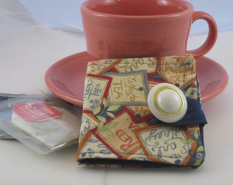 Tea Fabric Tea Wallet