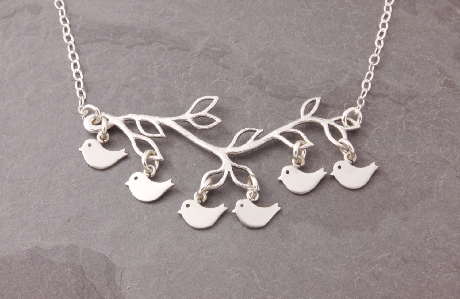 Mother Necklace 16 kids baby bird necklace grandma