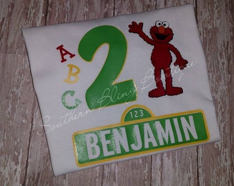 Elmo Sesame Street Birthday Shirt