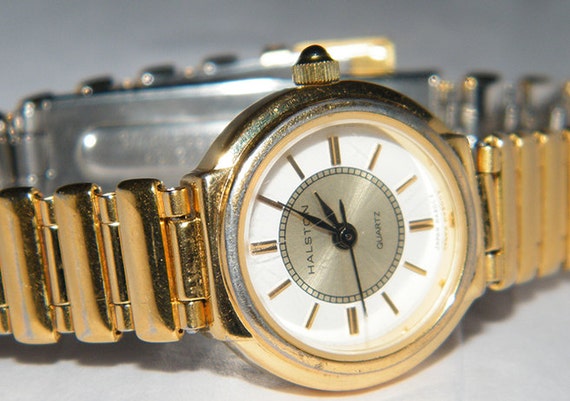 Ladies Halston Gold Plated Quartz Watch