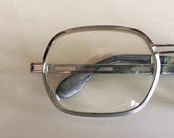 Vintage 1960s Silver Frame Eye Glasses