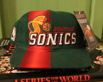 Seattle Supersonics snapback sports specialties vintage hat deadstock new with tags backlogo