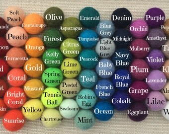 Custom Felt Ball Garland, Pom Pom Garland, Nursery Decor, Bunting Banner, Party Decor, Holiday, Create Your Own Garland