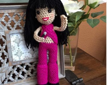 Selena Quintanilla Crochet Amigurumi Doll