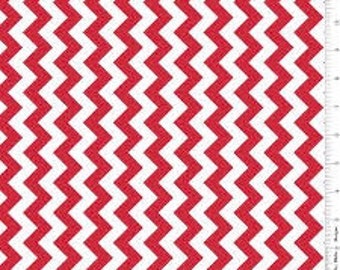 Small Red Chevron: Riley Blake Designs - 1 Yard Cut