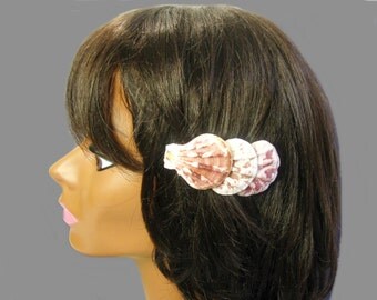 Seashell Hair Clip, French Barrette, Sea Shell Barrette, Beach Wedding Hair Accessories, Gift for Women