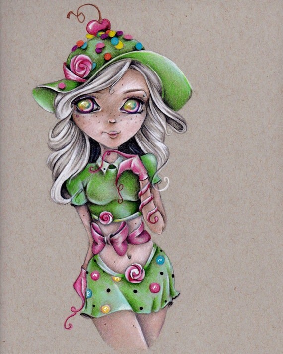 Candy Girl 8x10 Art Print