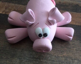 Polymer clay Pink Piggy