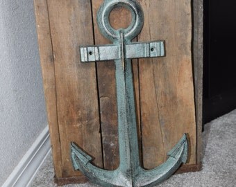Large Anchor Wall Decor cast iron anchor | etsy Large Anchor Wall Decor cast iron anchor | etsy