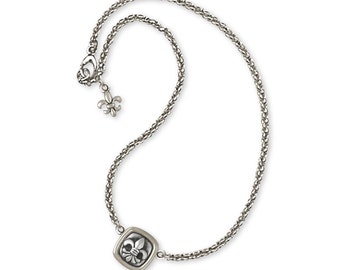 Fleur De Lis Bracelet Jewelry Sterling Silver Handmade Flower Bracelet FD7-B