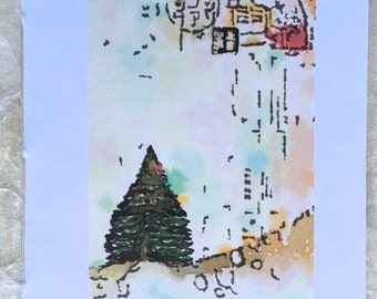 Tomoe River Insert - Fir Tree Zen - Midori Travelers Notebook Insert
