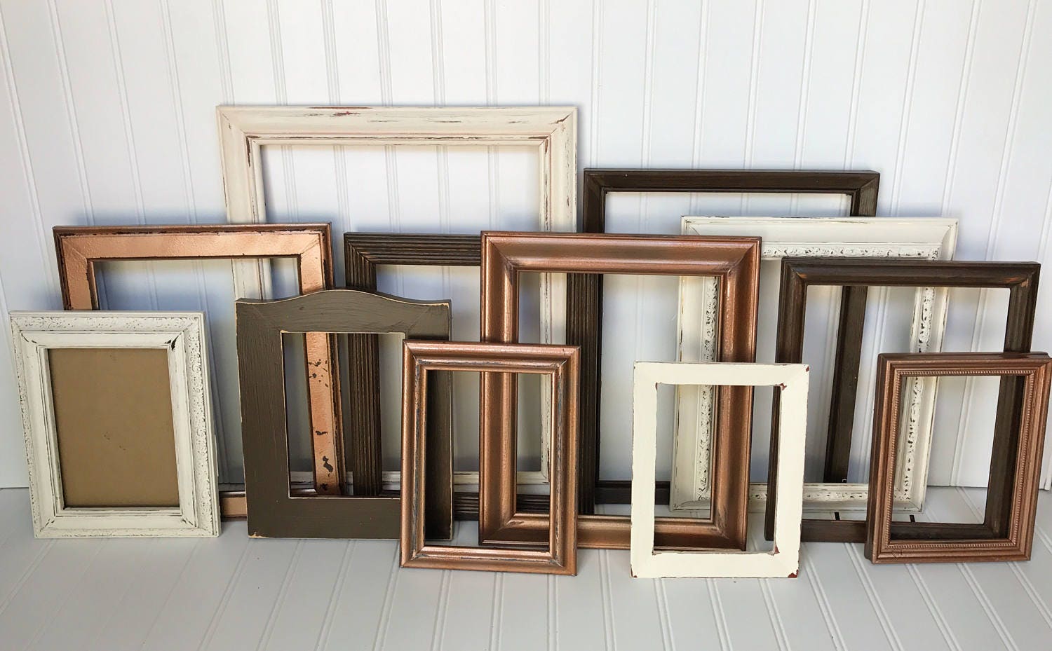 Picture Frame Collage, Rustic Picture Frame Set, Rustic Gallery ... - $42.00+