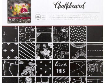 12x12 American Crafts Chalkboard Paper Pad