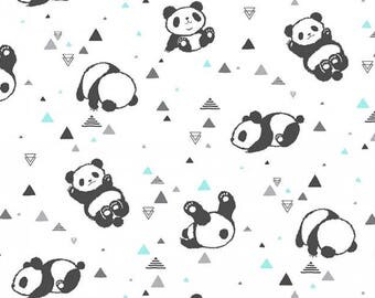 Panda Double Gauze, Shannon Fabrics Double Gauze, bea, printed gauze, Embrace Double Gauze Cotton, Cotton Muslin Swaddle Fabric, 100% cotton