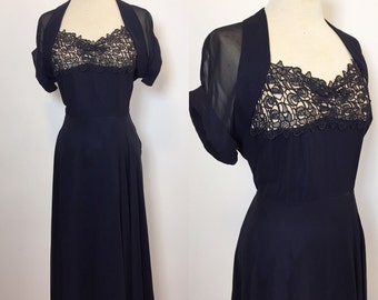 1940s lace dress | Etsy