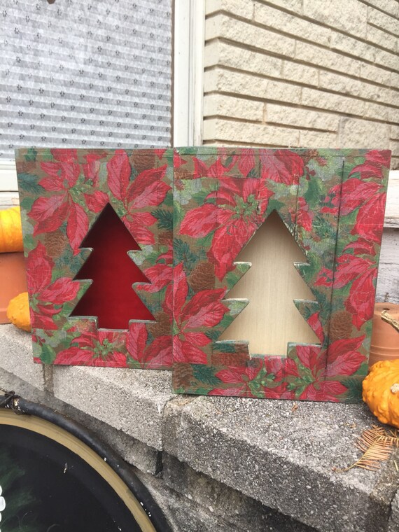 rustic primitive wood frame christmas tree poinsettia rustic primitive wood frame christmas tree poinsettia