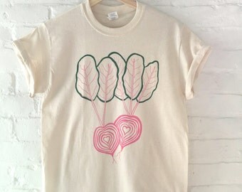 Beet T-Shirt, Screen Printed T Shirt, Food Shirt, Vegetable Shirt