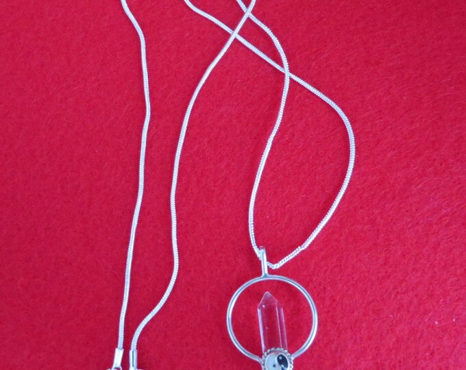 Vintage Yin Yang Pendant, Sterling Silver Necklace