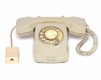 Vintage rotary telephone, retro telephone, rotary phone