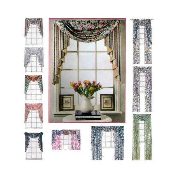 Window Treatments Sewing Pattern Design Your Own Swags
