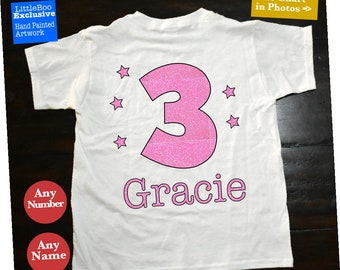 3rd birthday girl shirt