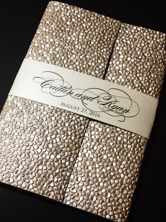 Embossed Wedding Invitation Elegant Wedding Invitations