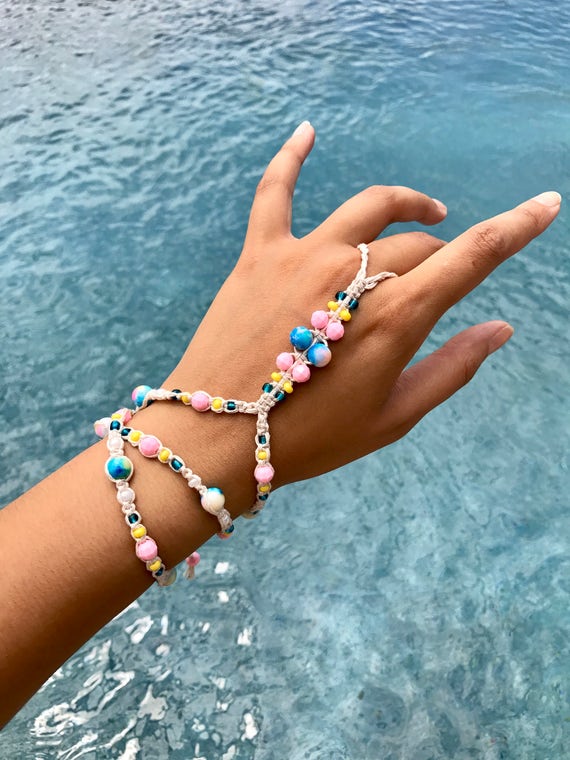 EDM Kandy Bracelet Cotton Candy Handlet Slave Bracelet