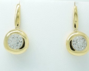 Valentines gift !Diamond earrings-18k yellow gold stud earrings-inspirational earrings-anniversary gifts-jewelry for her-Gift for Her
