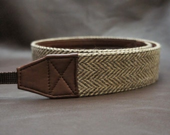 SLR Camera Strap : Herringbone (Maroon)