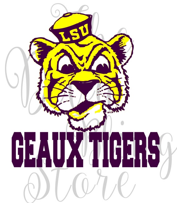 Download GEAUX Tigers LSU Inspired SVG File